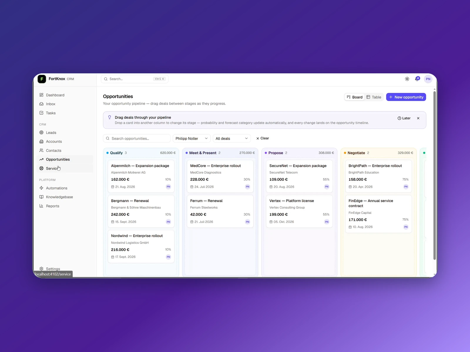 Custom CRM