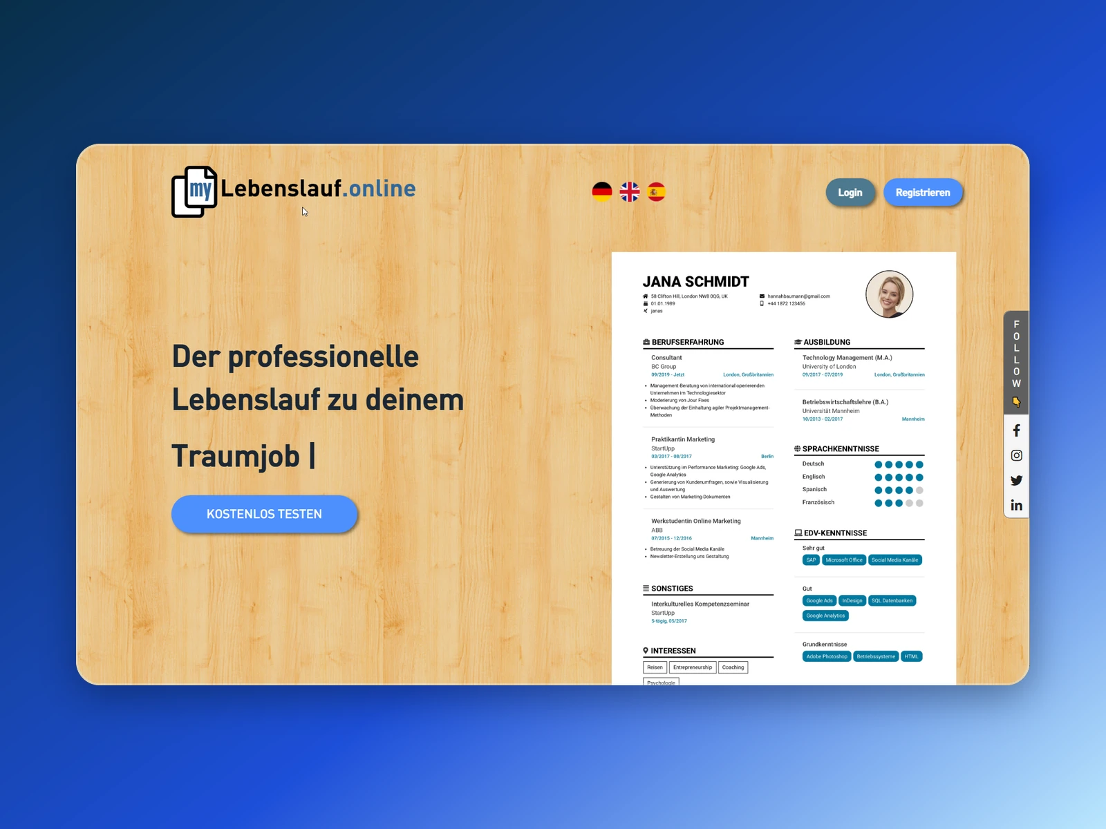 myLebenslauf.online